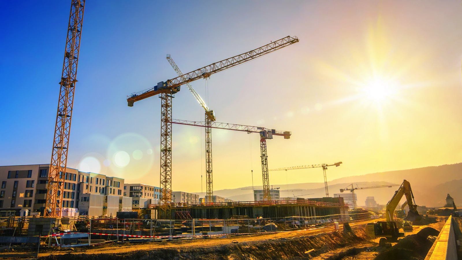 Junction Arbitration - Cranes and sunset